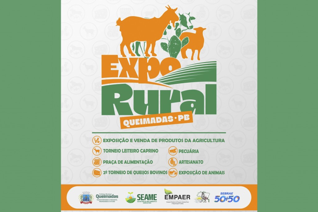 Prefeitura de Queimadas promove a "1ª Expo Rural Queimadas" nos dias 19 e 20 de agosto