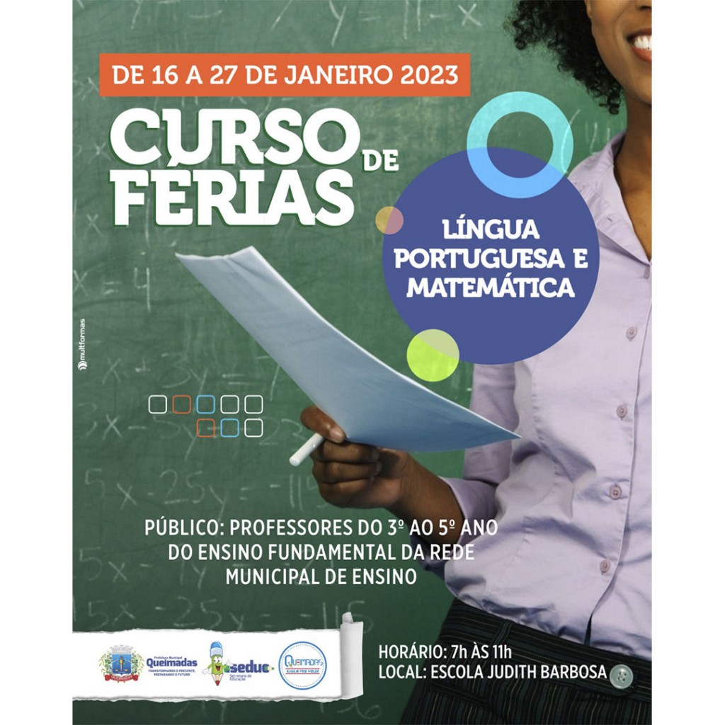 SEDUC promove Curso de Férias de Língua Portuguesa e Matemática para professores dos Anos Iniciais do Ensino Fundamental