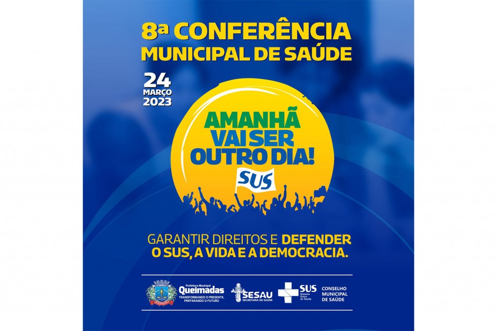 Prefeitura de Queimadas convida a população para a 8ª Conferência Municipal de Saúde